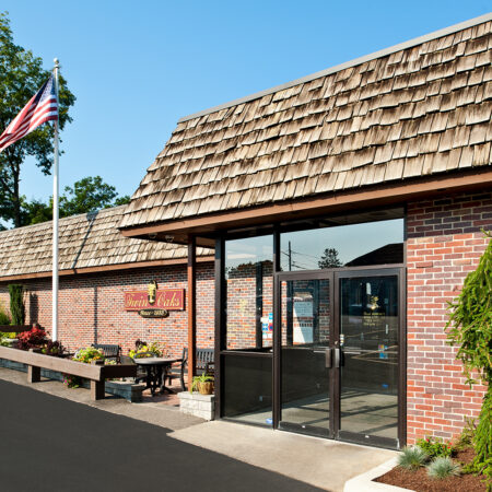 Front of Twin Oaks building
